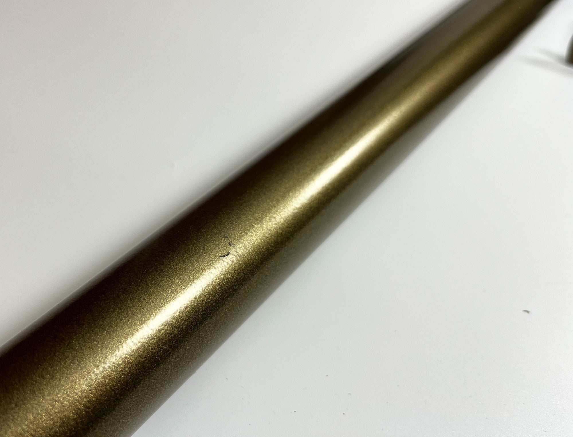 32mm Metal Curtain Pole Pack - Bronze / Collar Finials / 150cm long