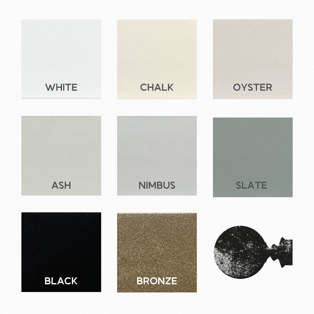 Square30 BENDABLE curtain track pack with Cap finials - Ceiling Fix