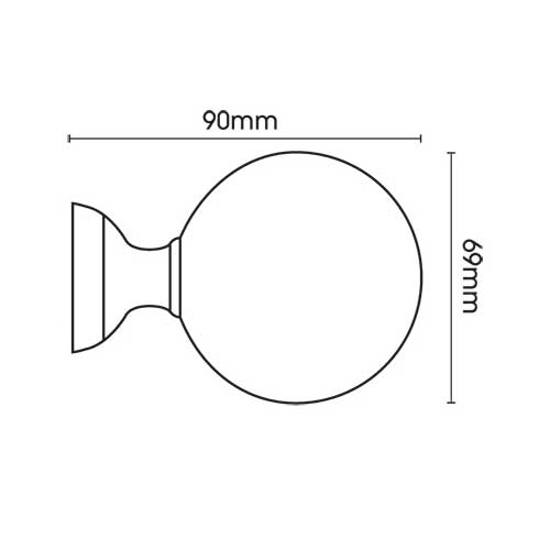 Eden 35mm wooden curtain pole with Ball finials