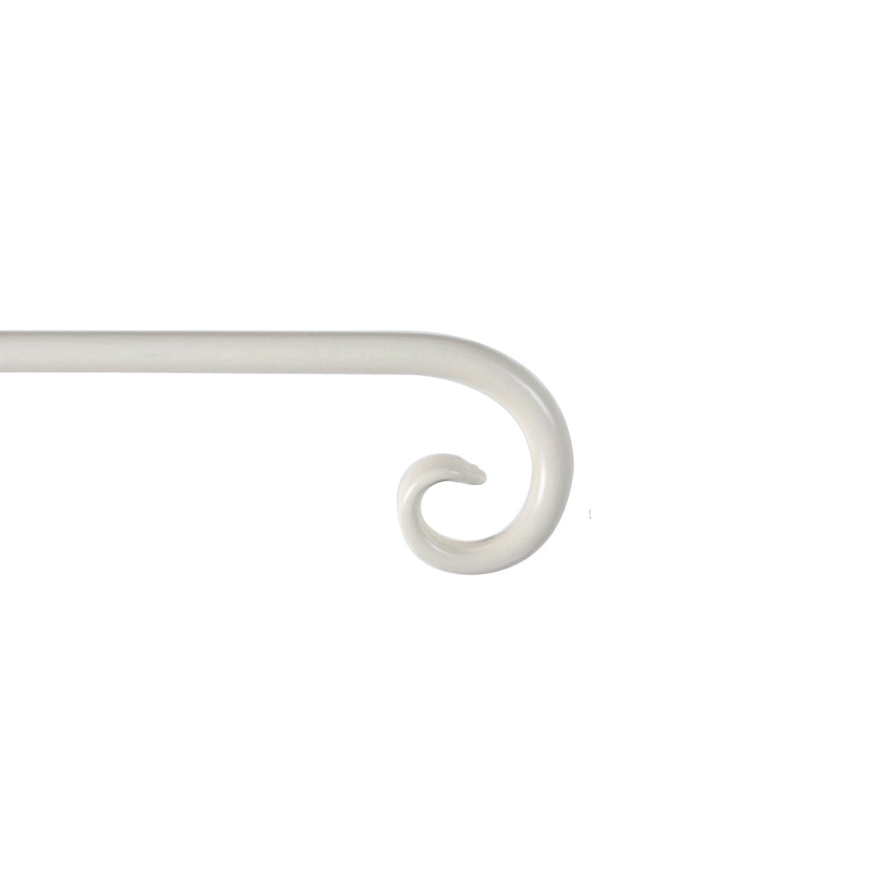 chalk wrought iron curl finial by Cameron Fuller