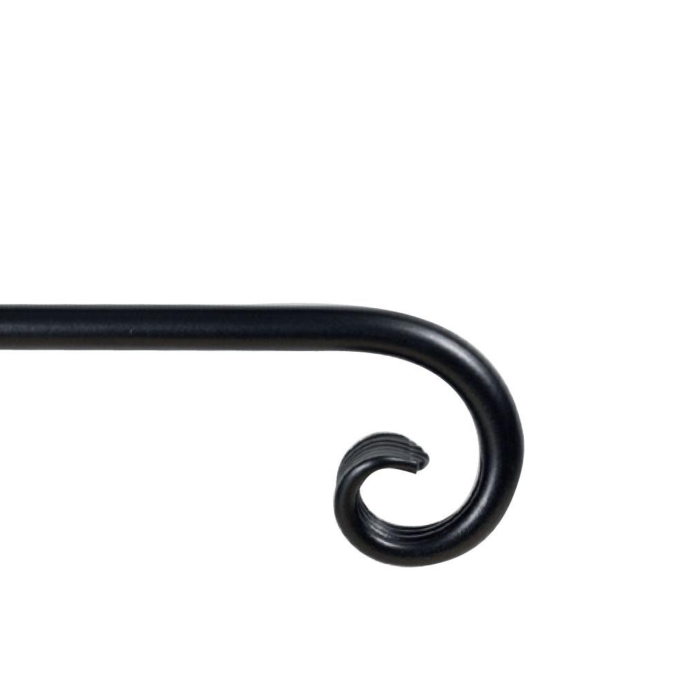 graphite finish curl finial from Cameron Fuller
