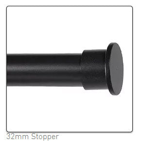 end cap curtain pole finial