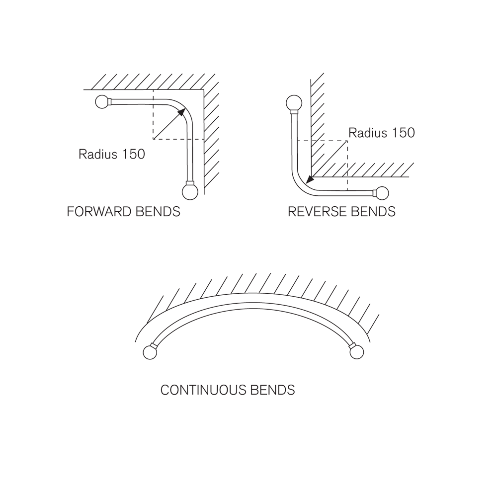 bay window curtain track