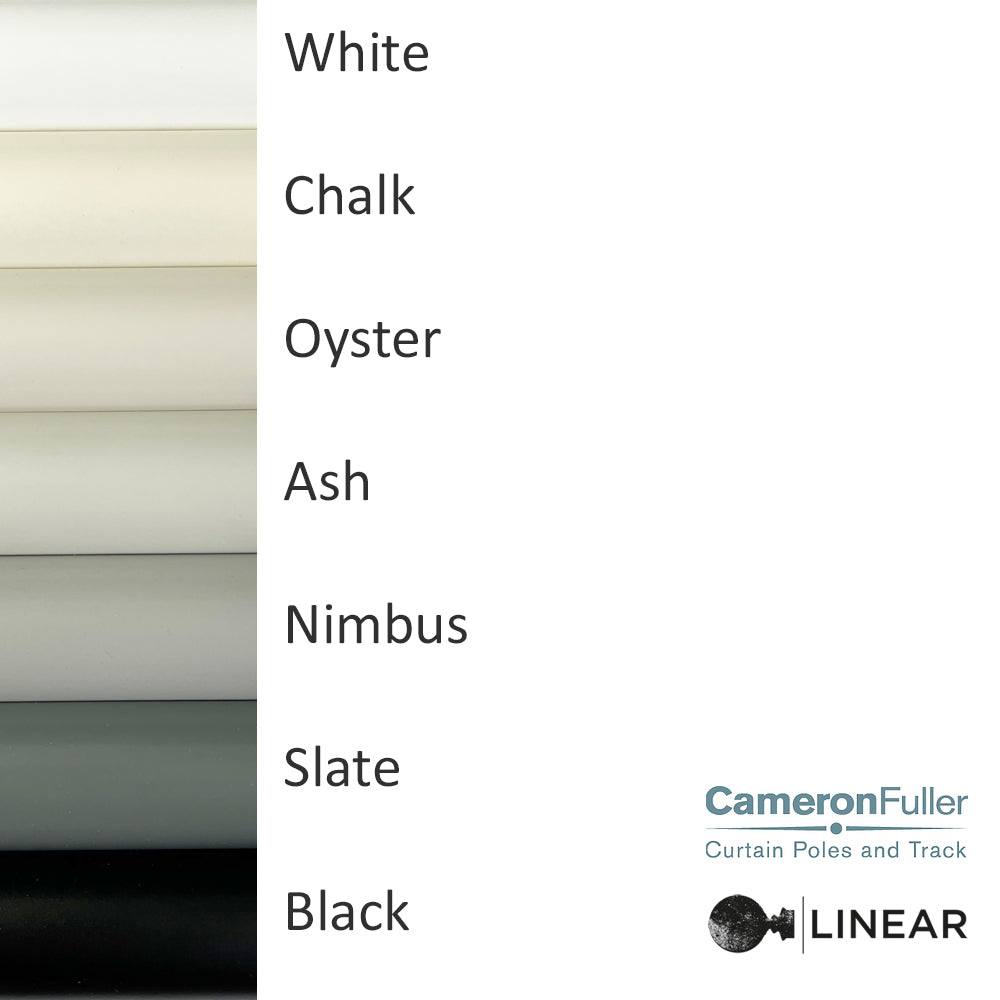 Cameron Fuller Square30 BENDABLE Curtain Track with Ball finials - Wall Fix