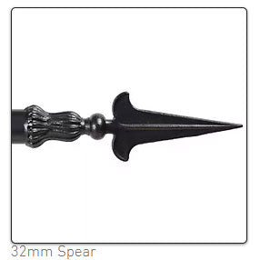 32mm spear finial by cameron fuller