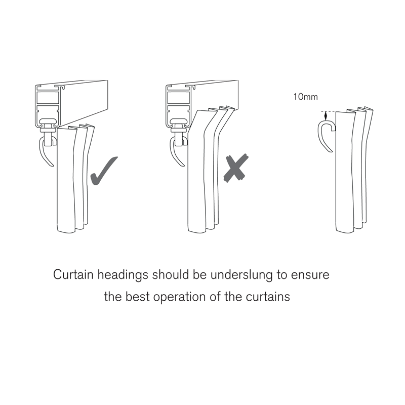 system30 curtain track for large windows