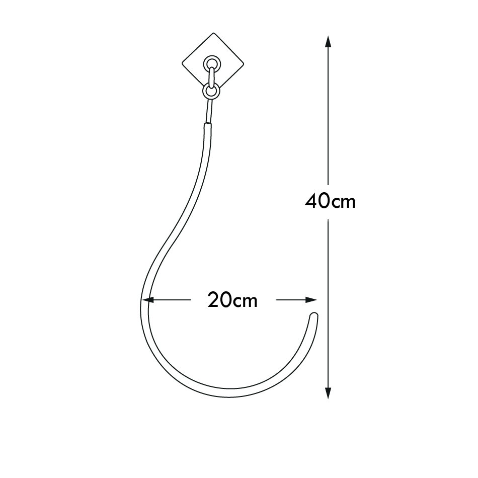 Swing Arm Curtain Holdback